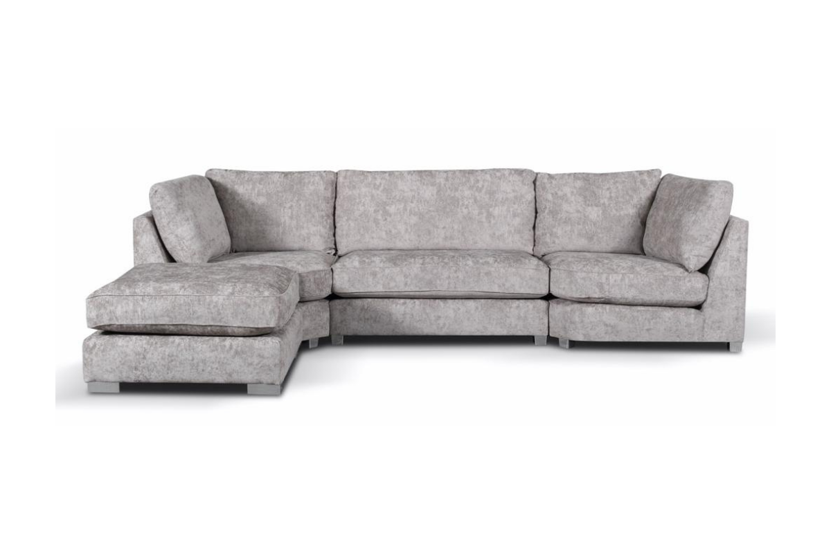 HB Furniture Bishop U Shape Sofa Luxe Chenille Truffle