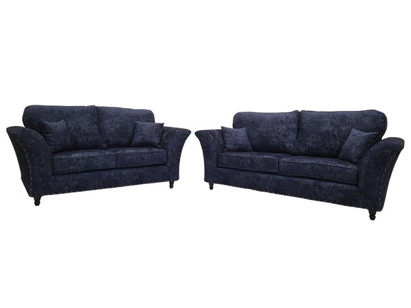 Cambridge Full Back 3 + 2 Seater Sofa Set Alaska Dark Grey