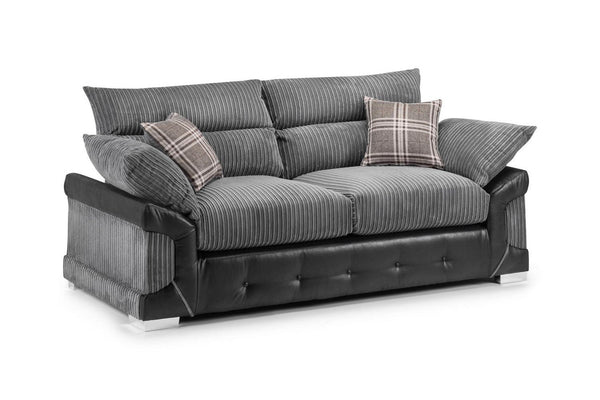 Logan Sofa
Black/Grey 3 Seater