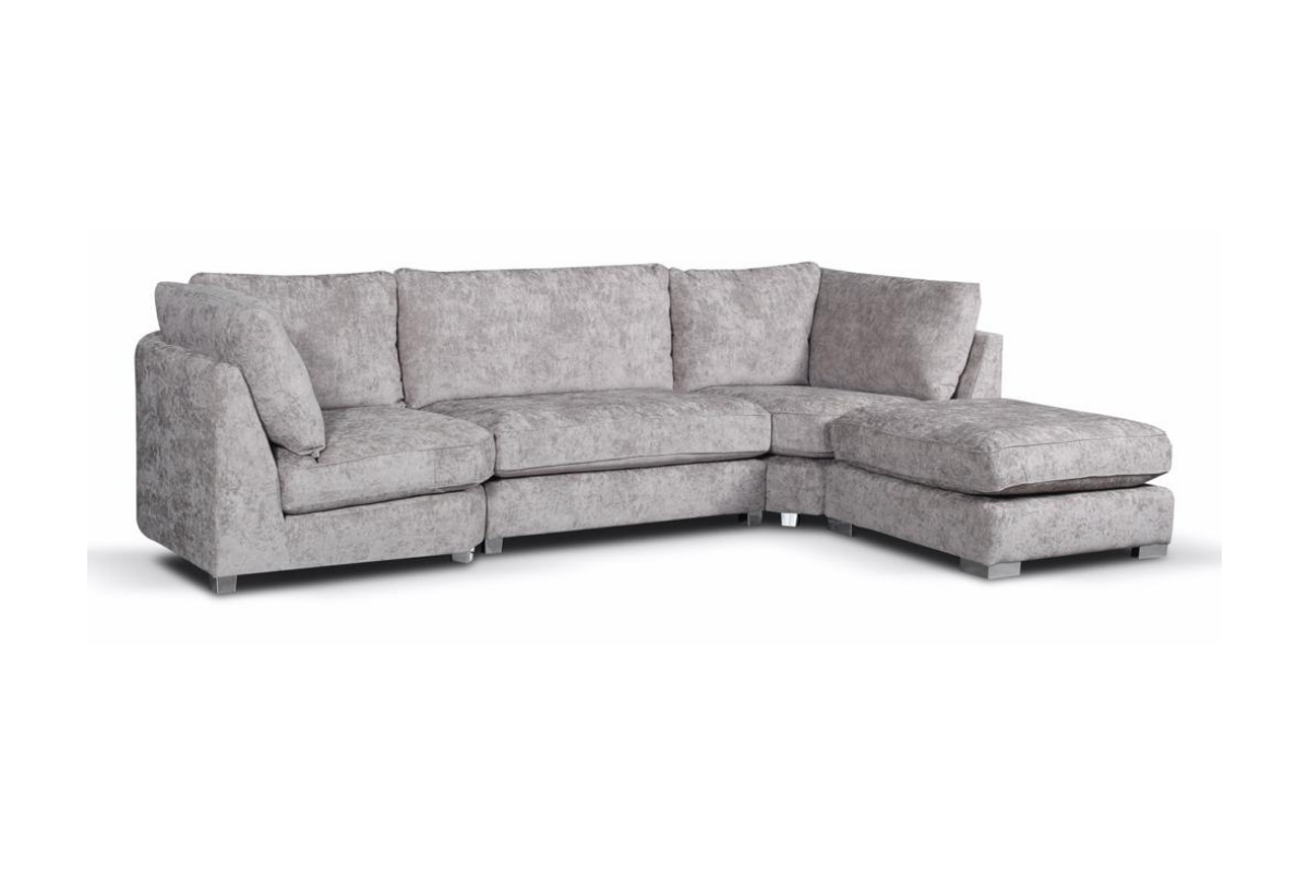 HB Furniture Bishop U Shape Sofa Luxe Chenille Truffle
