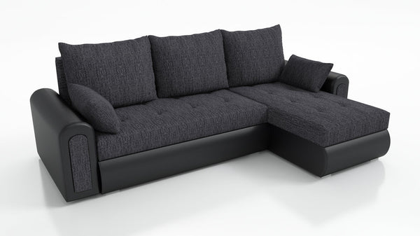 UNIVERSAL CORNER SOFA BED ECO 240CM BERLIN 02 / MADRYT 9100 2X STORAGE