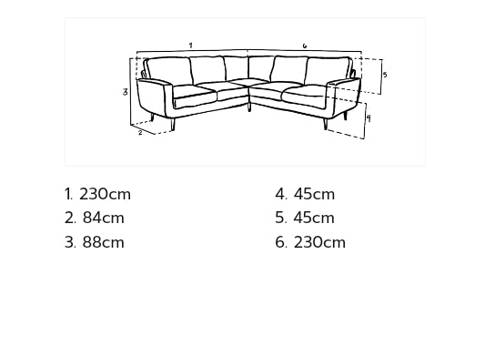 Aurora Sofa
Grey Large Corner.