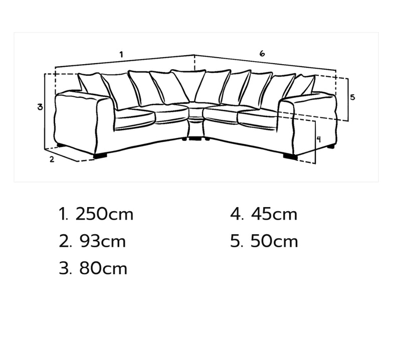 Ankara Sofa
Slate Large Corner.