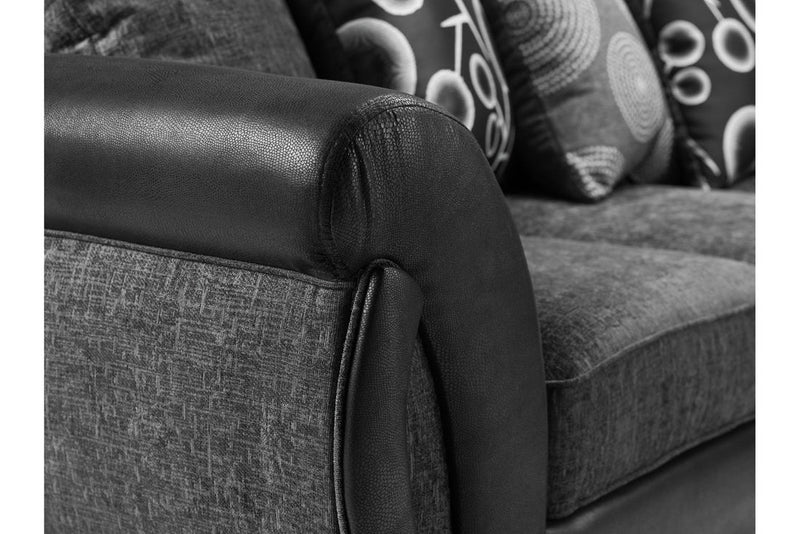 Shannon Sofa
Black/Grey Large Corner.