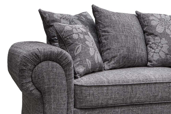 Malmo Grey Fabric Corner Sofa.